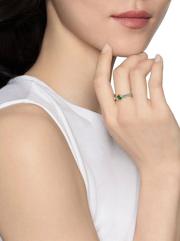 David Yurman Petite Cable Ring in Sterling Silver 6