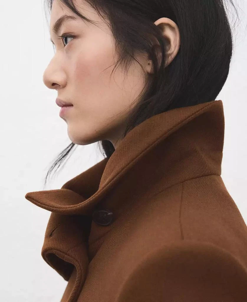 Mango Women
s Belted Manteco Wool Coat 8