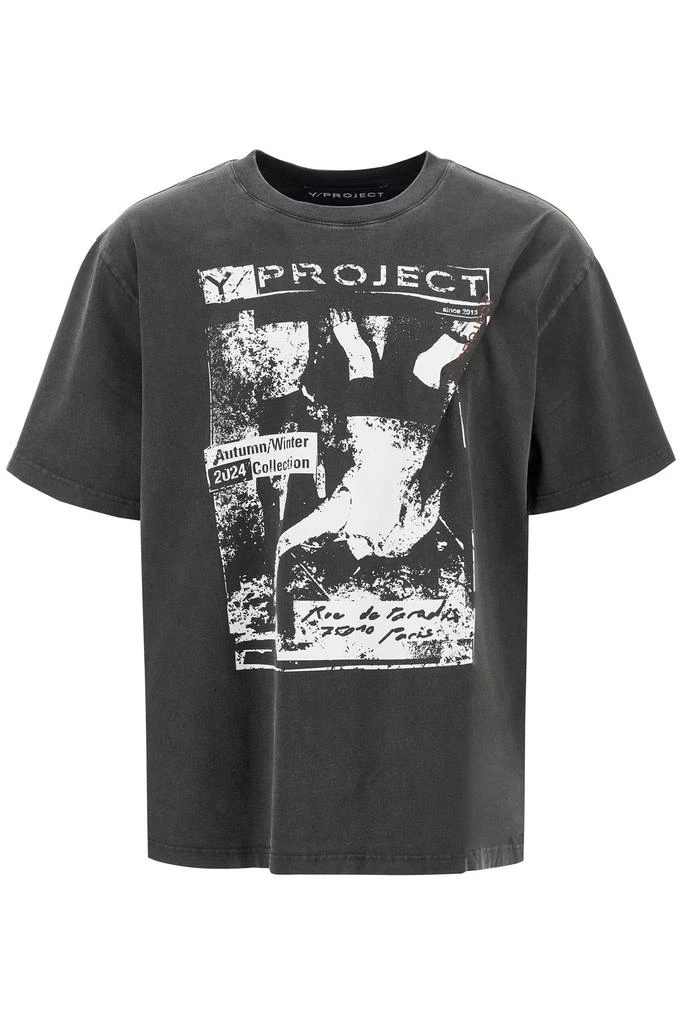 Y/Project t-shirt with printed pinch 1