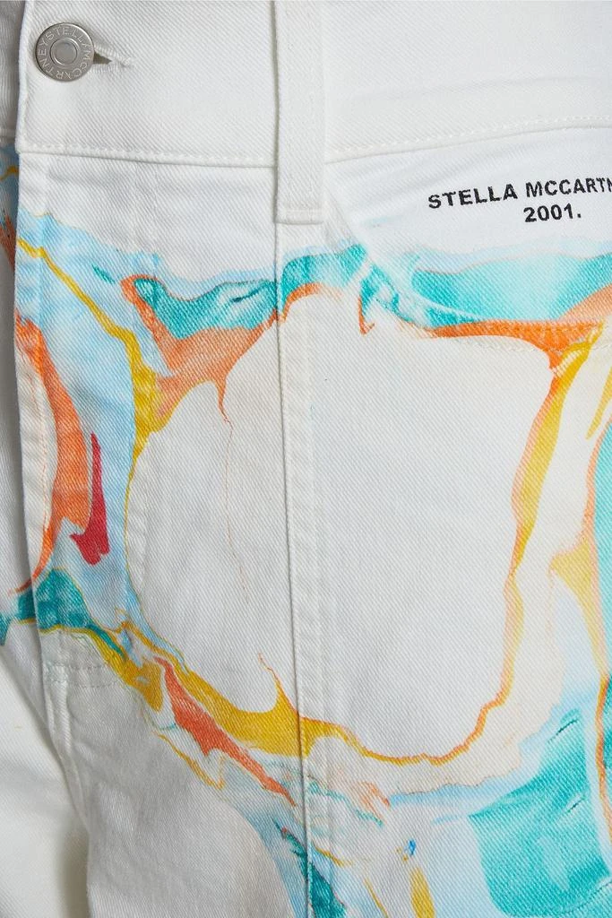 Stella McCartney Painted high-rise tapered jeans 4