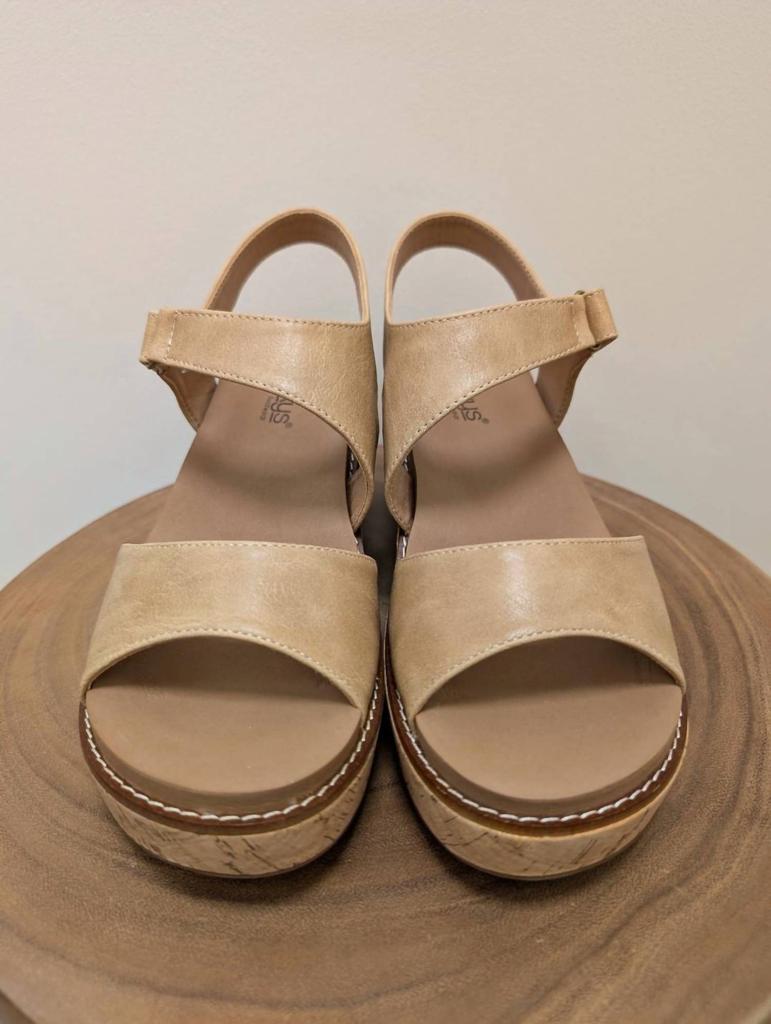 Cozy Co. Cozy Co. - 5'o Clock Wedges Taupe