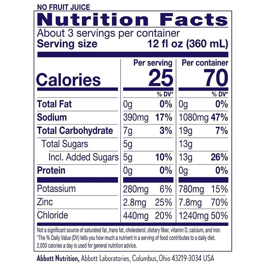 Pedialyte Electrolyte Solution Mixed Fruit 5