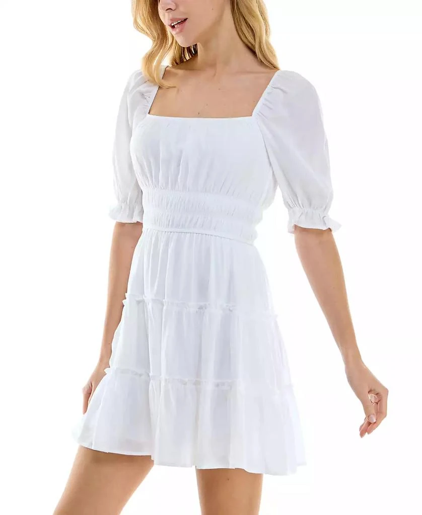 Trixxi Juniors' Tiered Fit & Flare Lined Dress 7