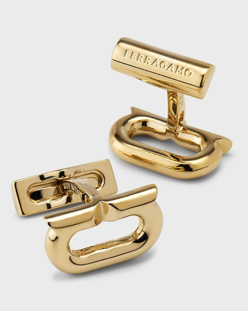 Salvatore Ferragamo Men's Gancini Cufflinks 4