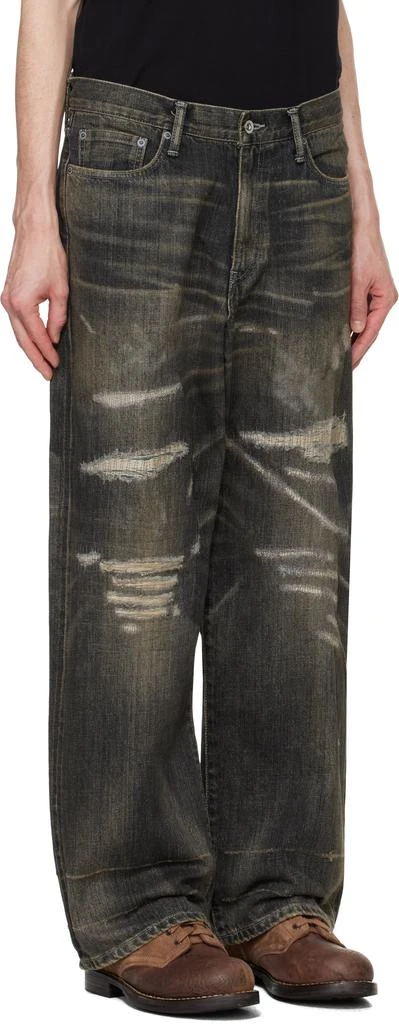NEIGHBORHOOD Black Savage Denim DP Wide Jeans 2