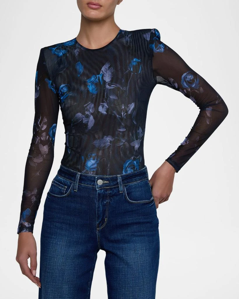 L
Agence Trista Floral Mesh Bodysuit 4