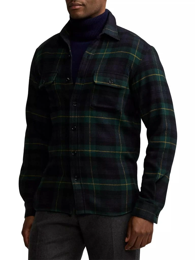 Ralph Lauren Wool & Cashmere Plaid Shirt 4