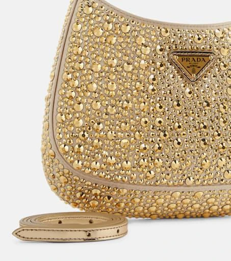 Prada Cleo embellished satin shoulder bag 6