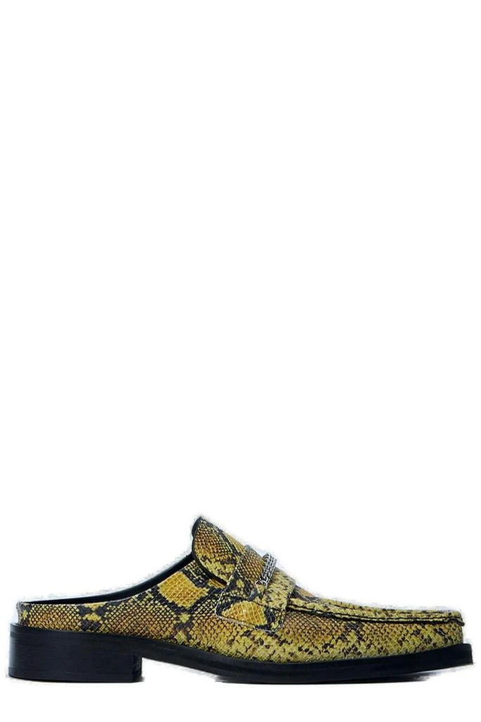 Martine Rose Martine Rose Square Toe Embossed Mules 1