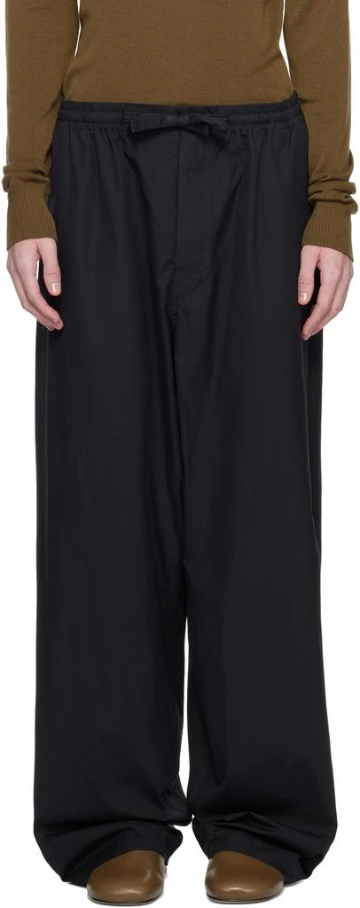 Lemaire Black Multi-Topstitch Taekwondo Trousers 1