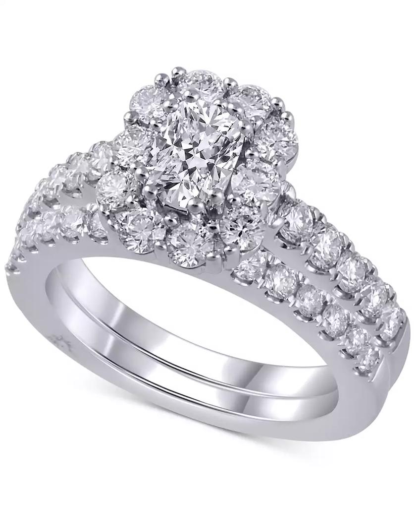 MARCHESA Certified Diamond Bridal Set (2 ct. t.w.) in 18k White, Yellow or Rose Gold