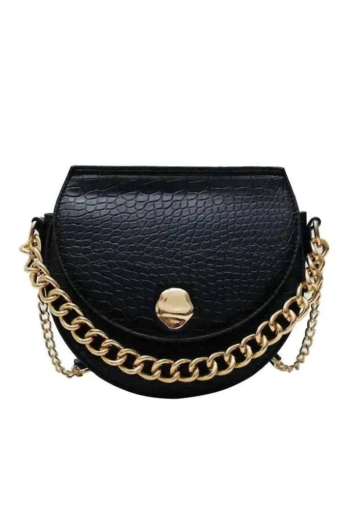 Bags-2-Slay Bags-2-Slay - Women's Mini Gold Chain Round Bottom Crossbody 1