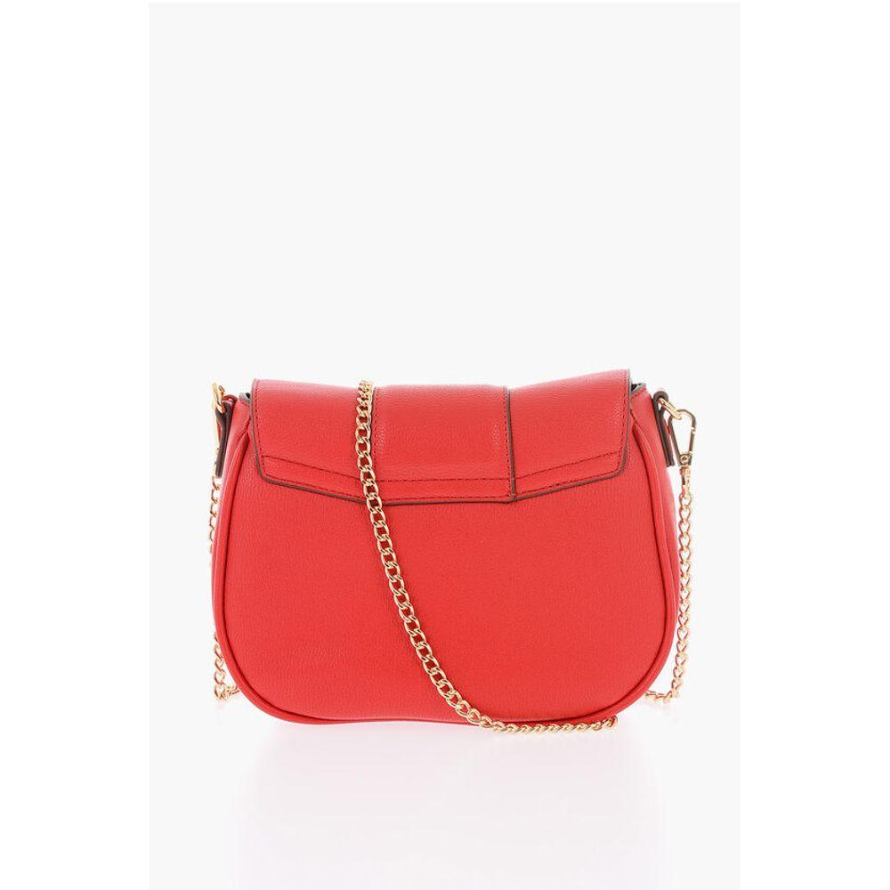 Moschino LOVE Faux Leather BIG HEARTBIT Crossbody Bag with Golden Women's Cla