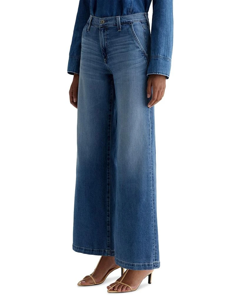 AG Stella Low Slung Palazzo Jeans in Nautical Mile 7