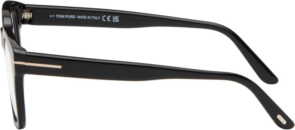 Tom Ford Black Blue Block Soft Square Glasses 3