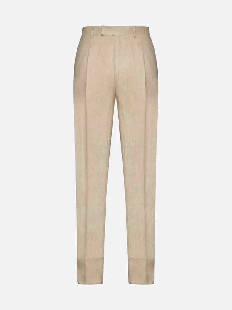 ZEGNA Wool and linen trousers 1