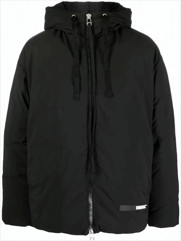 OAMC Boxy Black Padded Jacket with High Collar