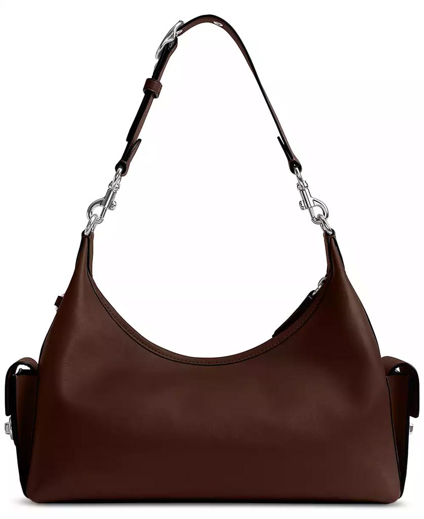 【COACH】Pocket Medium Leather Juliet Bag 30 Coach Pocket Glazed Juliet Bag 30, LH/Honey Brown: Handbags
