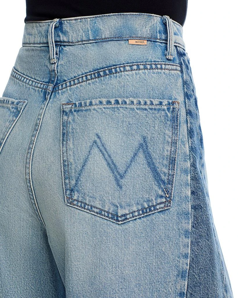MOTHER Pipe Dream Button Sneak Fray Jeans in Blinded By The Dark 5