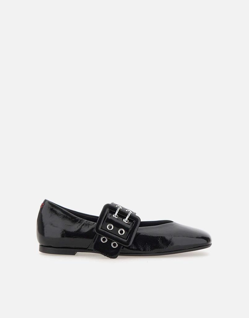 HALMANERA "Peg14 Glaze" leather  ballet flats