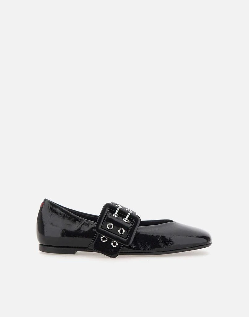 HALMANERA "Peg14 Glaze" leather  ballet flats 1