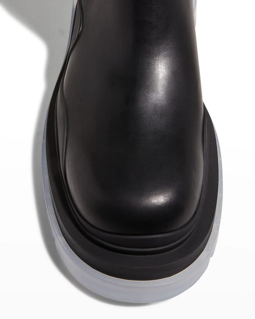 Bottega Veneta Men's The Tire Leather Chunky Chelsea Boots 5