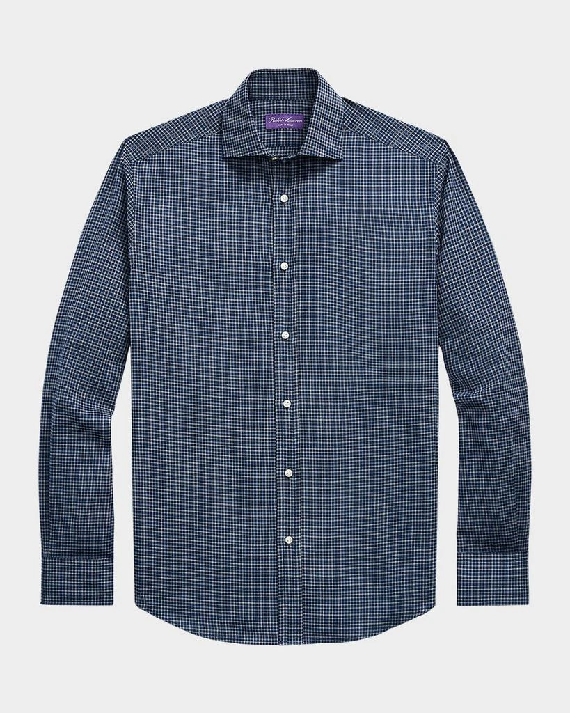 Ralph Lauren Men's Double-Tattersall Flannel Shirt 1