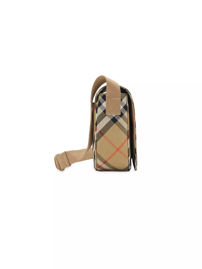 Burberry Kid's Check Nylon & Leather Messenger Bag 2
