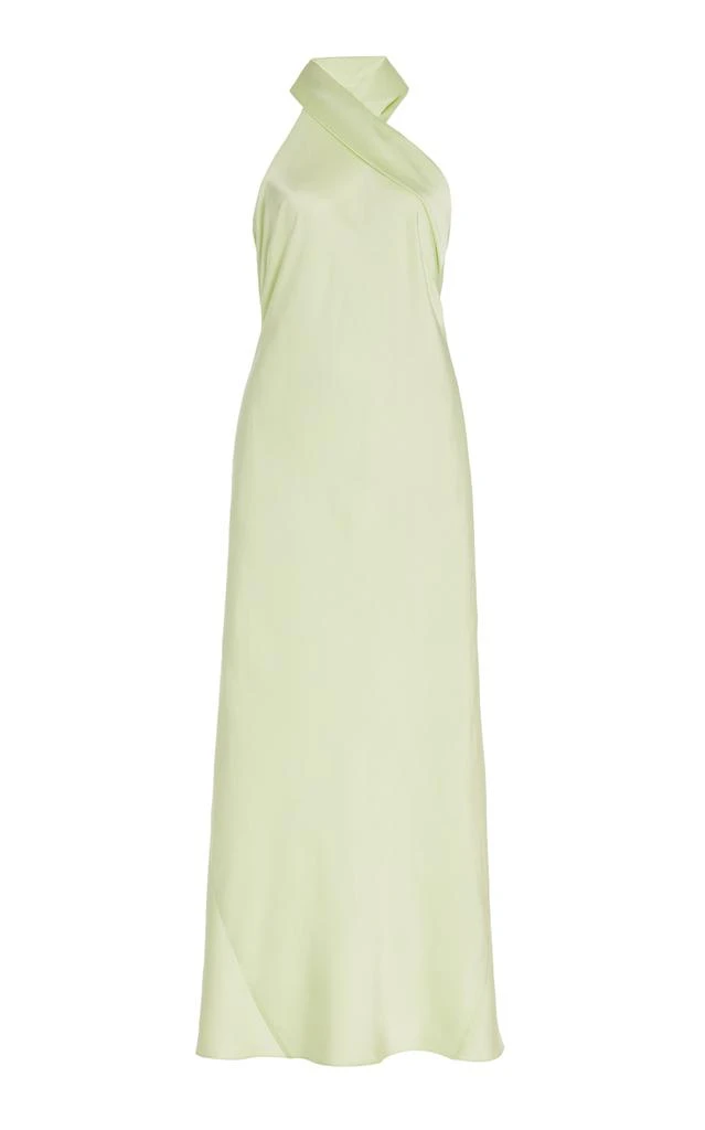 Galvan Galvan - Pandora Satin Halter Maxi Dress - Green - FR 40 - Moda Operandi - Dresses & Skirts - BeyondStyle Galvan Galvan - Pandora Satin Halter Maxi Dress - Green - FR 40 - Moda Operandi - Dresses & Skirts - BeyondStyle