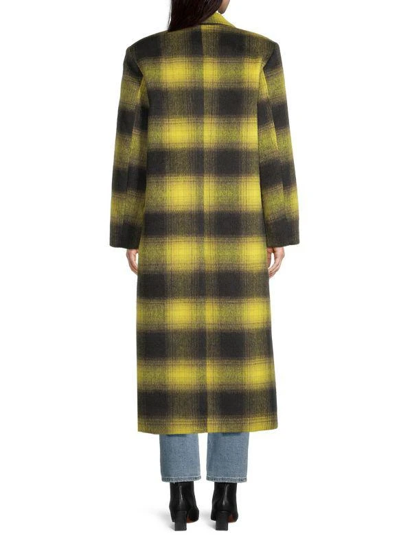 Apparis Alma Plaid Longline Coat 2