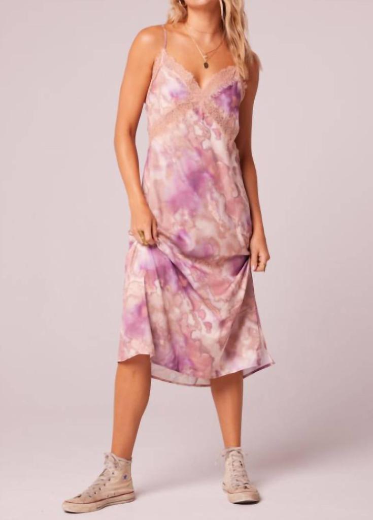 Band of Gypsies Band Of Gypsies - Amaranth Tie Dye Dress