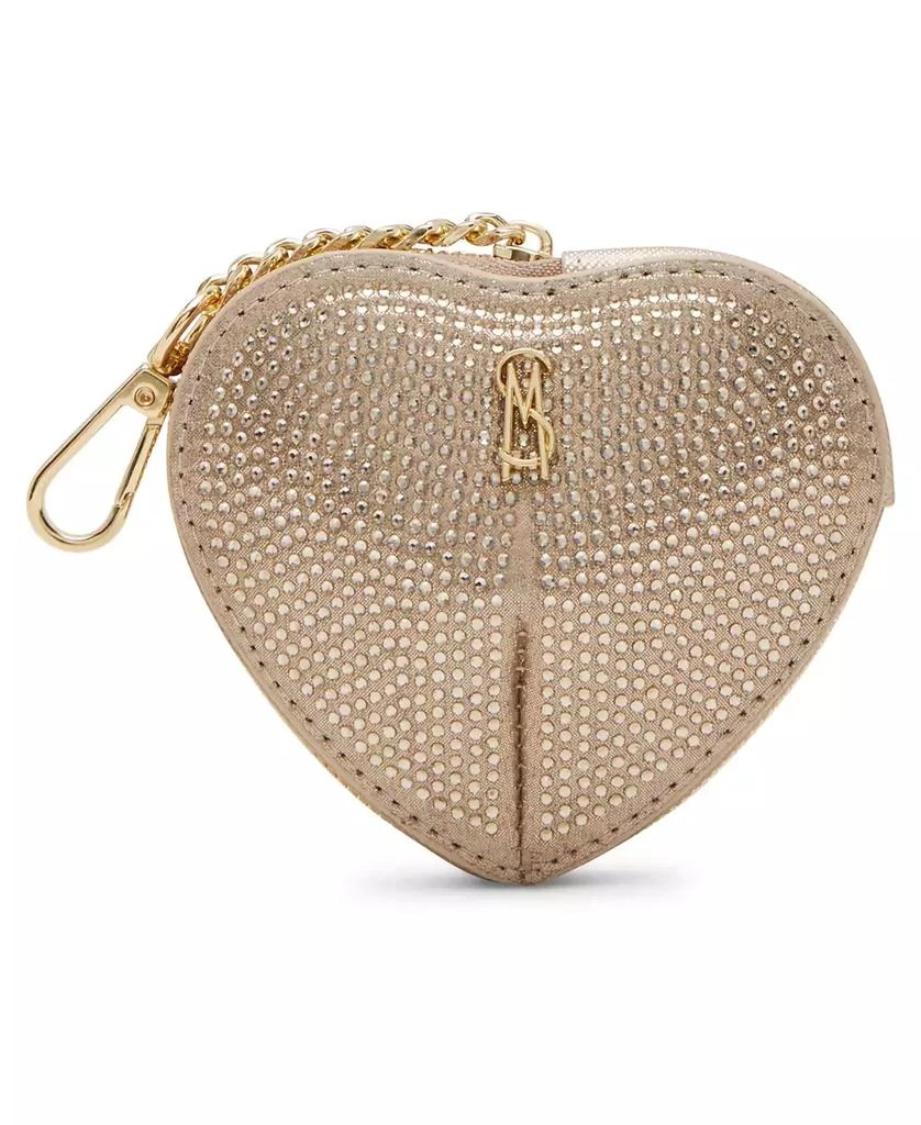 Steve Madden Boxed Zip-Around Embellished Heart Pouch & Bag Charm 2