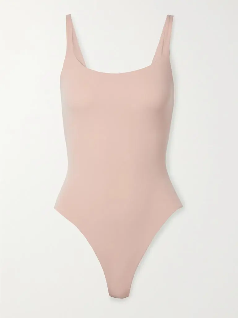 SKIMS Fits Everybody Square Neck Bodysuit - Mica - Neutral