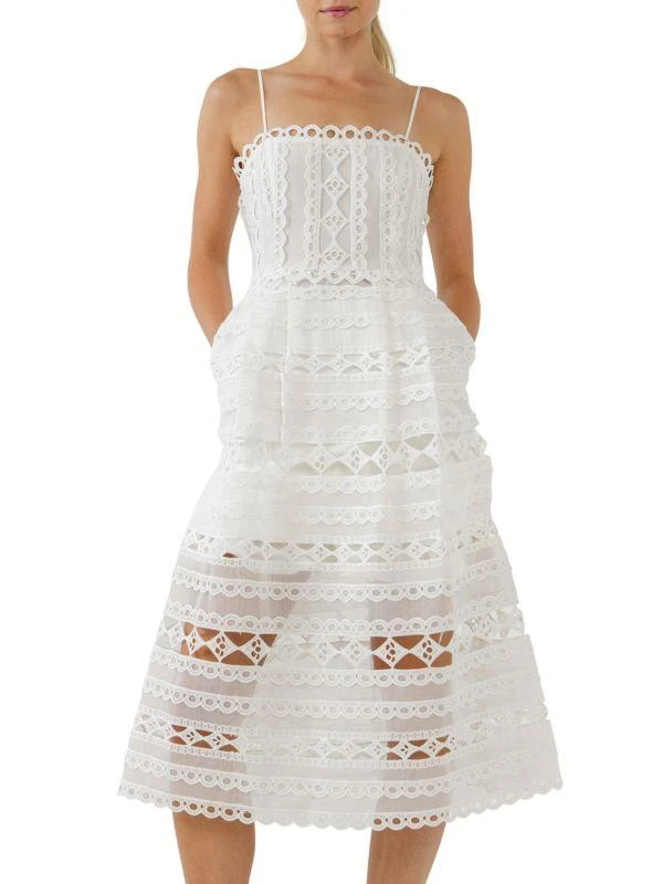 Endless Rose Cutout Lace Midi Dress 3
