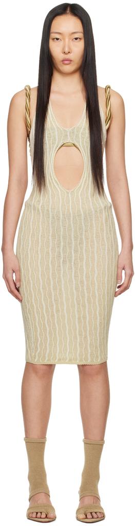 Isa Boulder SSENSE Exclusive Beige Cactus Minidress