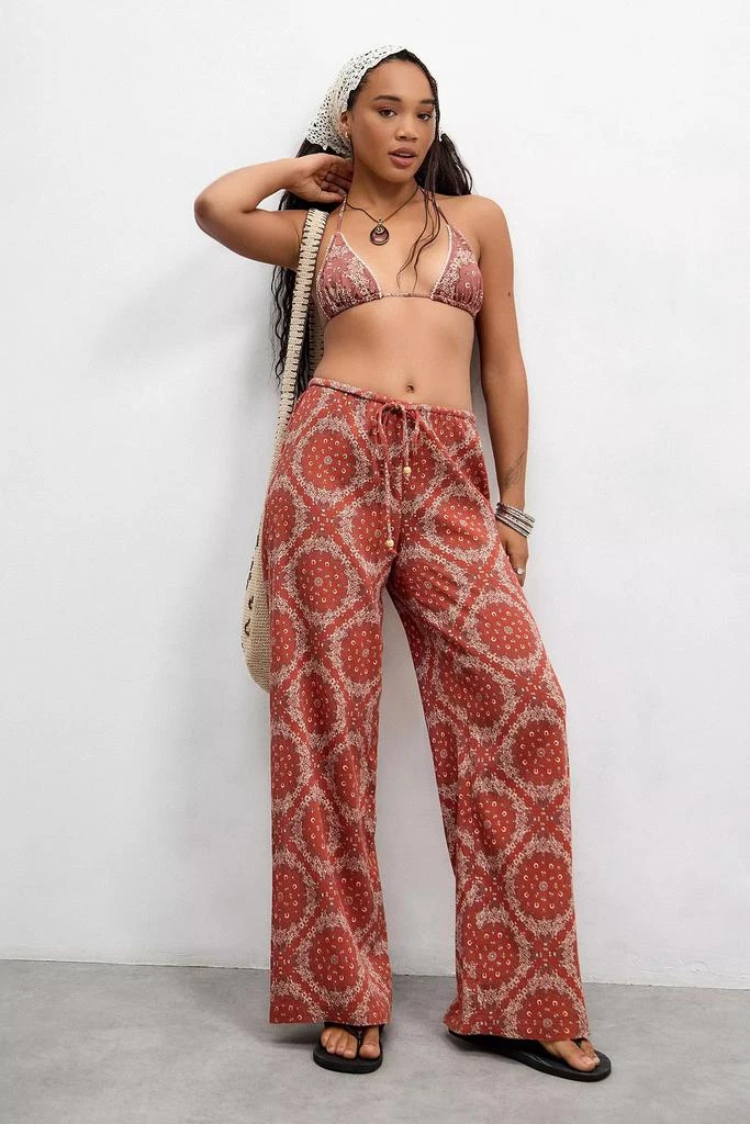 Out From Under Out From Under Ellie Bandana Print Beach Pant 1