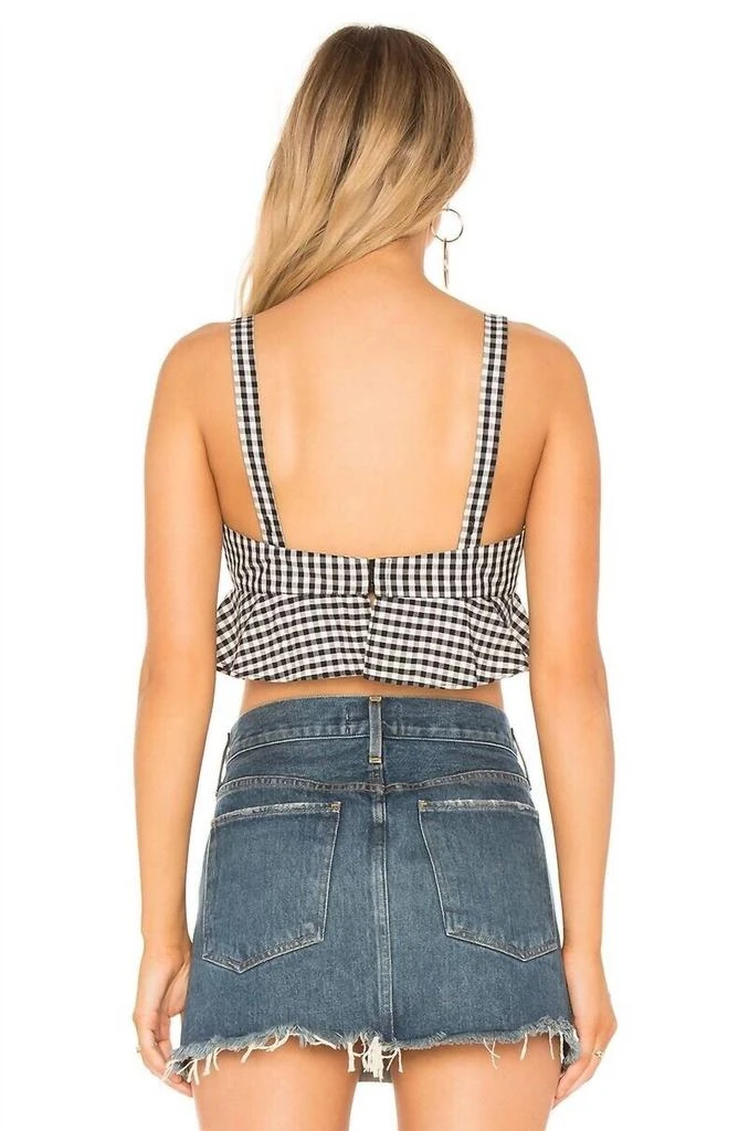 Tularosa Tularosa - Sydney Ruffle Bra Gingham Crop Top 3