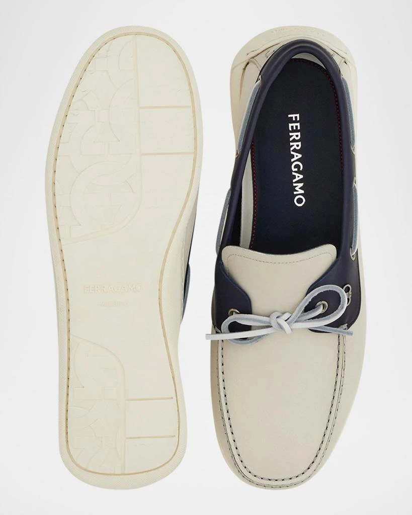 Salvatore Ferragamo Men's Bahia Boat Shoes 5