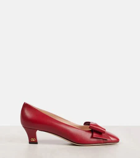 Valentino Bowow 45 bow-detail leather pumps 4