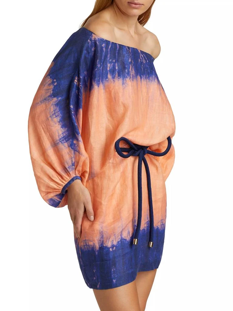 Silvia Tcherassi Manon Linen Ombré Minidress 4