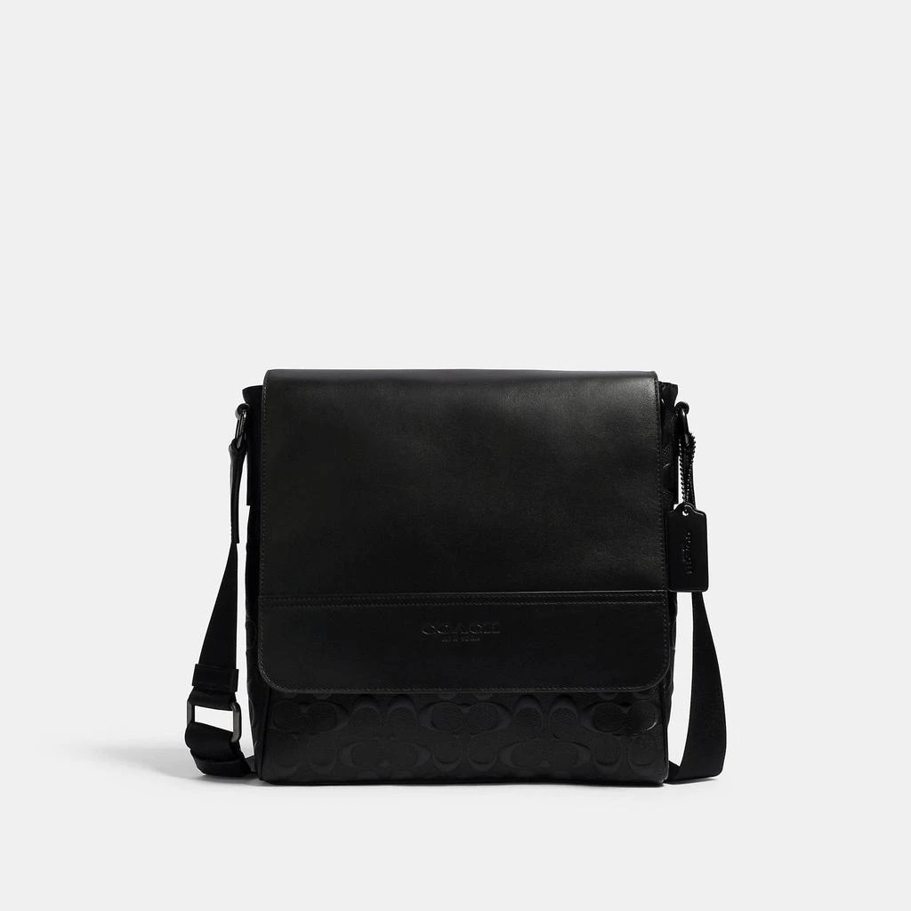 Coach Houston Map Bag In Signature Leather 1