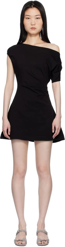 Frankies Bikinis Black Roslyn Off Shoulder Minidress 1