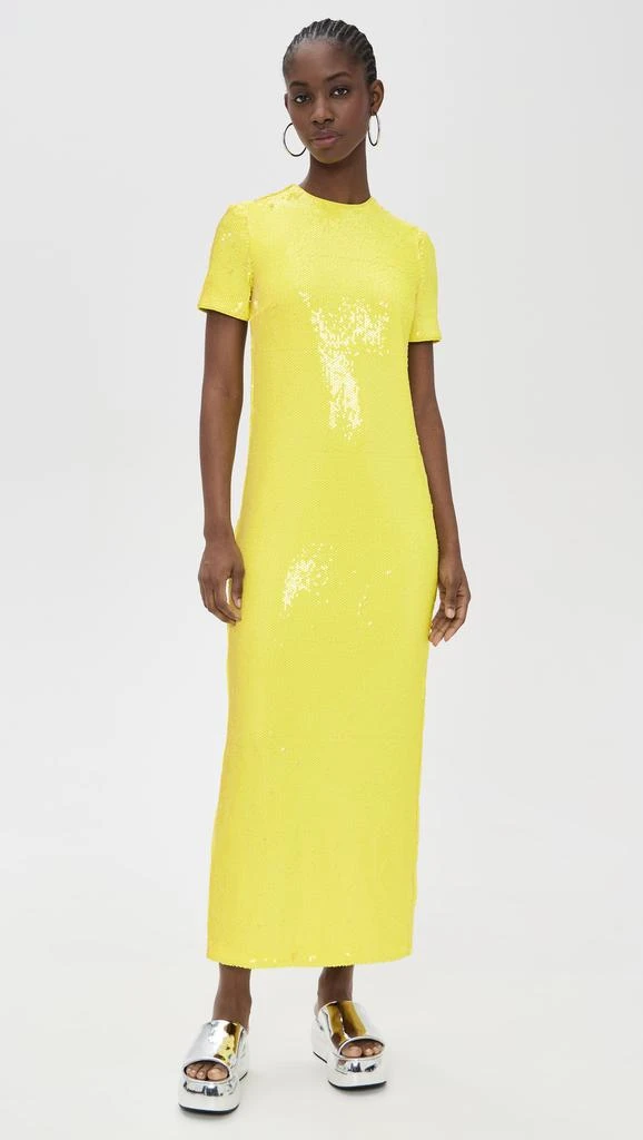 MSGM Sequin Short Sleeve Maxi Dress 1