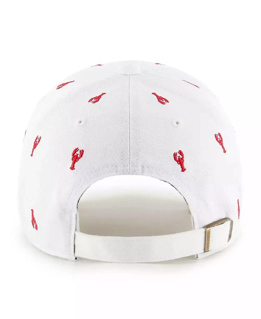 47 Brand Men's and Women's White New England Patriots Confetti Clean Up Adjustable Hat 2