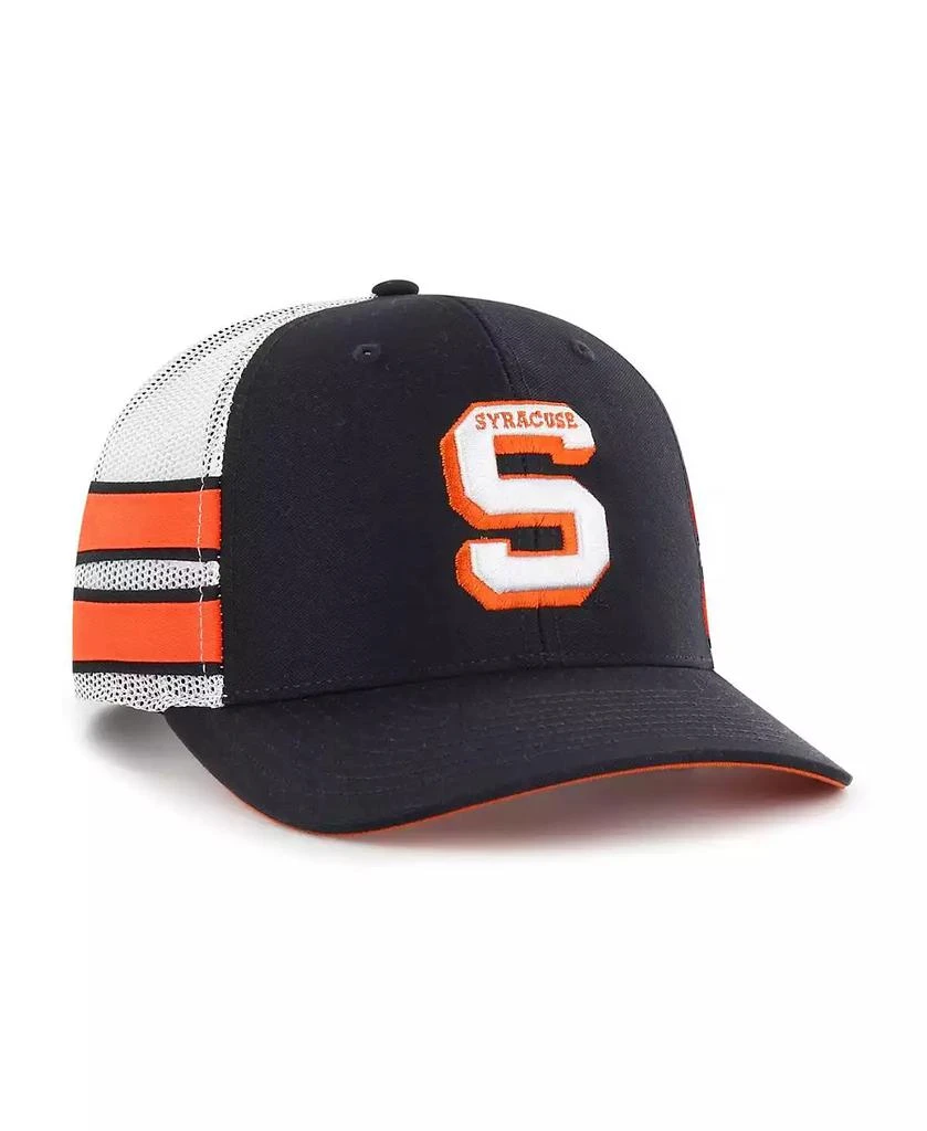 47 Brand Men's Navy Syracuse Orange Straight Eight Adjustable Trucker Hat 4
