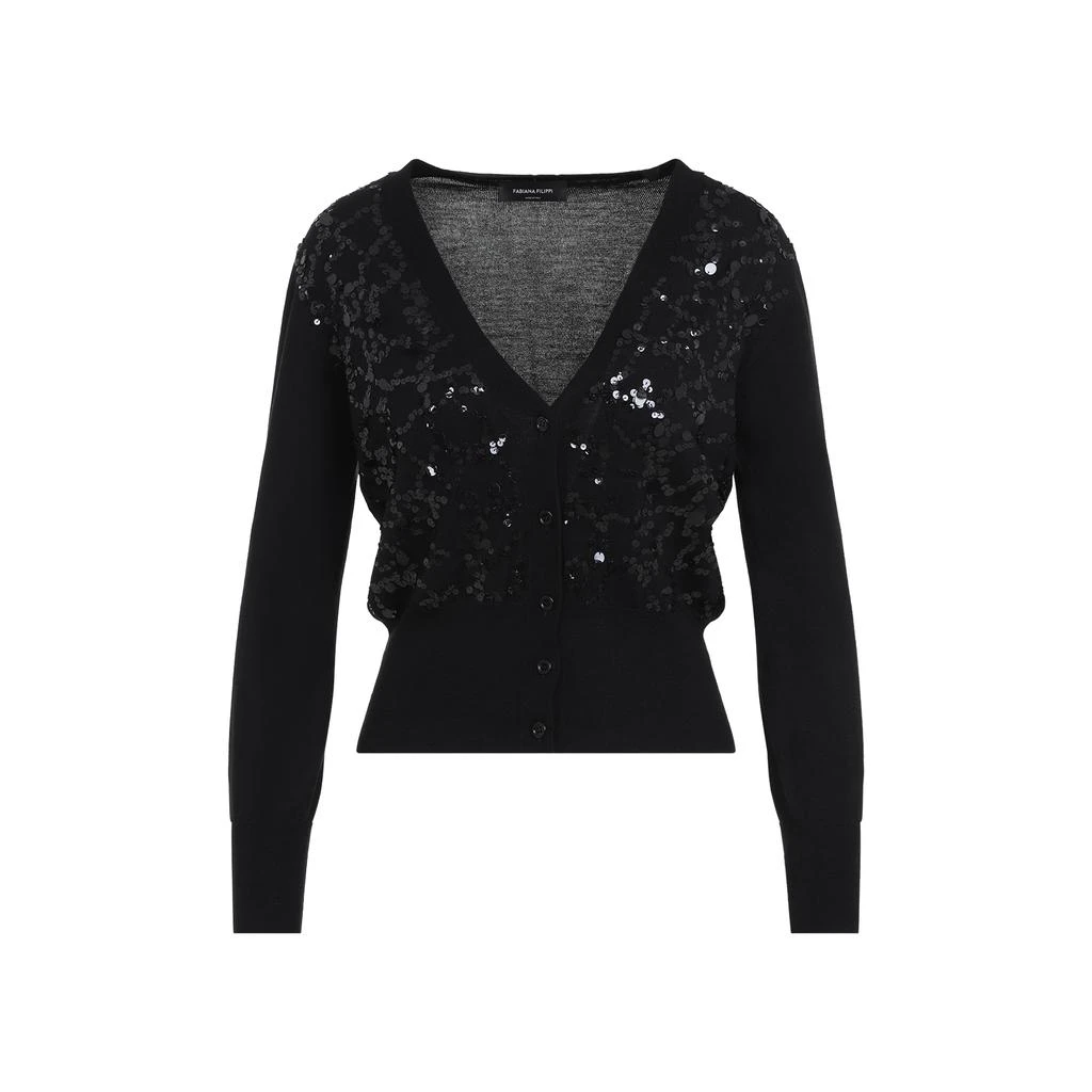 Fabiana Filippi VIRGIN WOOL CARDIGAN 1