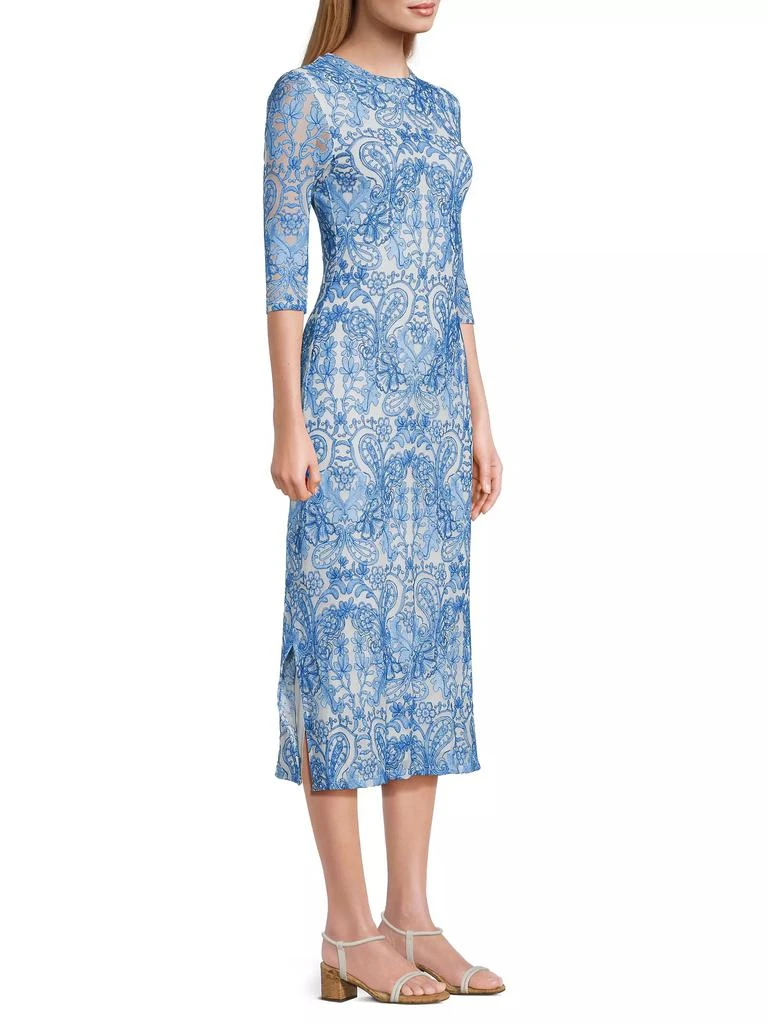 Johnny Was Wynifred Mesh Midi-Dress 4