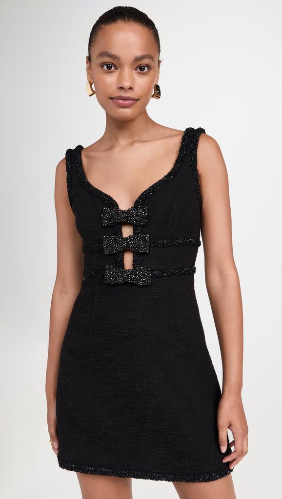 REBECCA VALLANCE Margo Bow Mini Dress