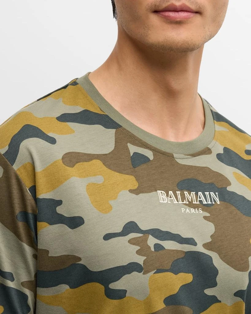 Balmain Men's Camo Straight-Fit T-Shirt 7