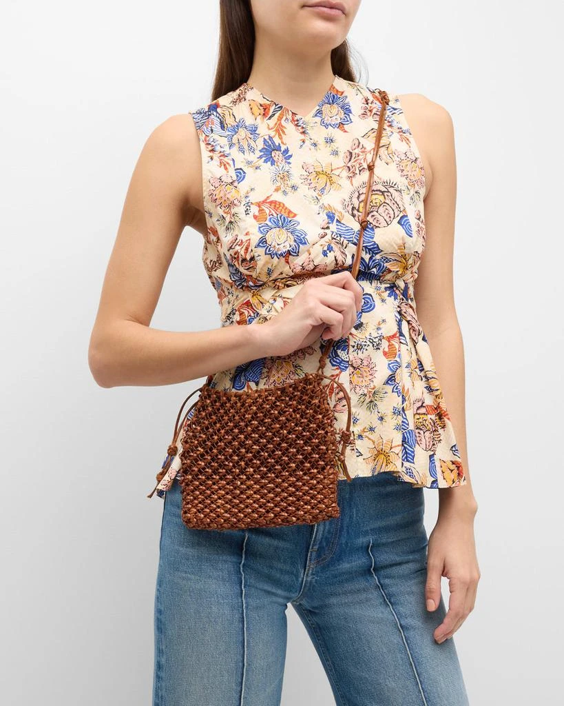 Ulla Johnson Tulia Knotted Leather Crossbody Bag 4